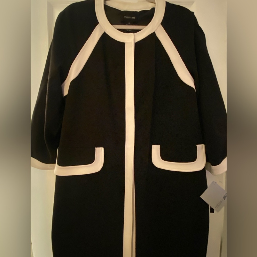 Focus 2000 Black and Cream Jacket